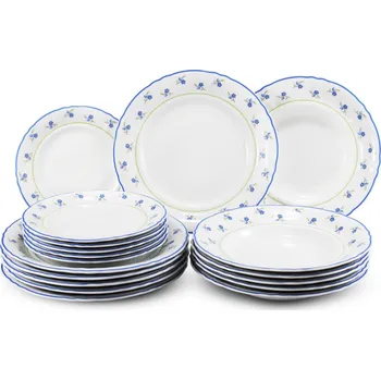 Talíř Leander Talířová sada, porcelán, pomněnky, Sonáta Leander, 18 d.