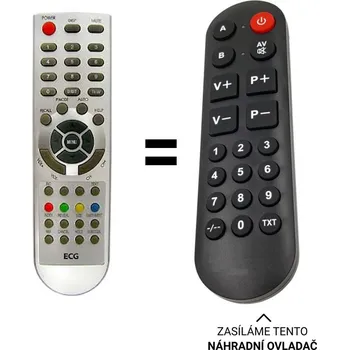 ECG 21TS04 náhradní dálkový ovladač pro seniory