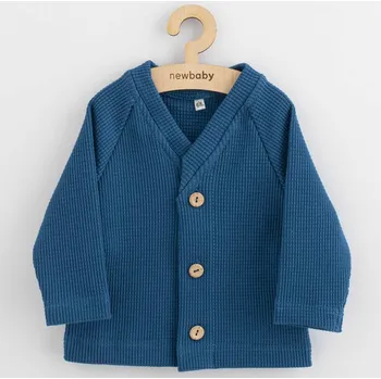 Kojenecká bunda Kojenecký kabátek na knoflíky New Baby Luxury clothing Oliver modrý, vel. 92 (18-24m)