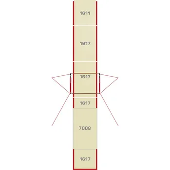 Gymnastika Gymnova Dopadová žíněnka pro bradla o nestejné výšce žerdi-s vrch.žíněnkou