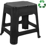 Aqualine Doplňky - Koupelnová stolička, s úložným prostorem, černá 90902B