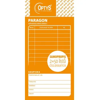 Optys 1089 obchodní paragon A6 2 x 50…