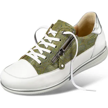 Dámská zdravotní obuv Dámské tenisky se šněrováním i zipem, hladká useň, zelená: 36