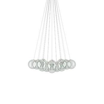 Lodes 22125 0030 Random Cloud 19 ø23, závěsné svítidlo LED 19 x 5W 3000K, čiré sklo, rozměr 115x103cm