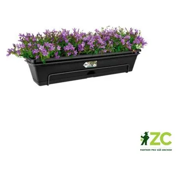 Obal na květináč Truhlík Green Basics Trough allin1 - 50 cm living black