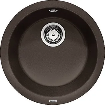 Granitový dřez Granitový dřez Blanco RONDO Káva 515028 + Sanitární silikon + Designové masivní dřevěné krájecí prkénko z akácie