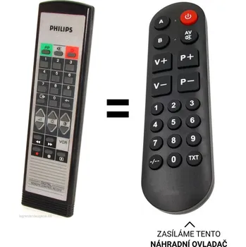 Philips 15CE1210 CARRO náhradní dálkový ovladač pro seniory