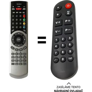 Dálkový ovladač Sencor SLE2200T náhradní dálkový ovladač pro seniory