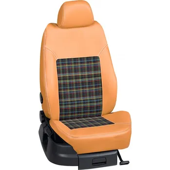 Potah sedadla Autopotahy Seat LEON / od r.2013->, 4 dveře, KOŽENKA > OR 0284 (OR 0284 / Hnědý koženkový bok)