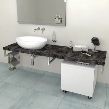 Sapho AVICE deska 130x50cm, štípaný kámen, AV139