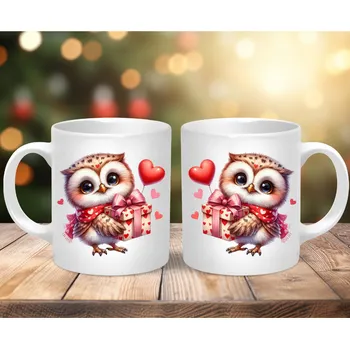 Hrnek 330ml, VALENTÝN - SOVIČKY 2, cena za 1 ks