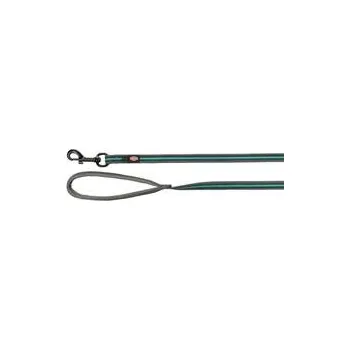 Vodítko pro psa Stopovací vodítko FUSION, pogumované, grafit/oceán M-XL: 15 m/ 17 mm