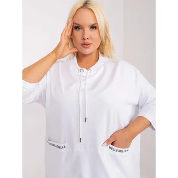 Dámská halenka Dámská halenka plus size z bavlny LOMA bílá