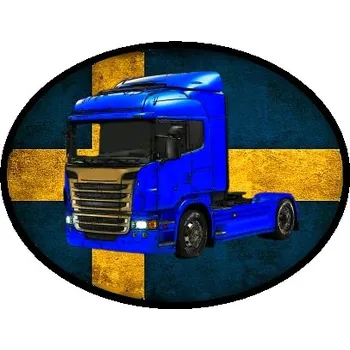 Nášivka nášivka náklaďák tahač SCANIA II Obdélník (nášivky tahače a nákladní auta)