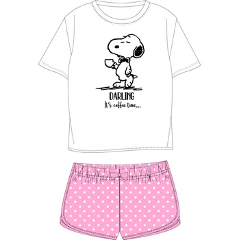 Dívčí pyžamo Snoopy - licence Dívčí pyžamo - Snoopy 5204570, bílá / růžová Barva: Bílá, Velikost: 134