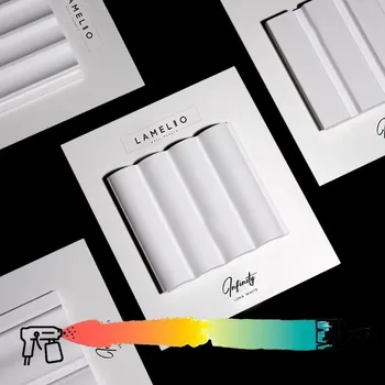 Obklad Lamelio Lamelový dekorativní profil INFINITY LUNA / Bílá 2,7 m