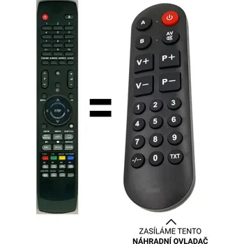 Dálkový ovladač JVC RM-C1980 náhradní dálkový ovladač pro seniory