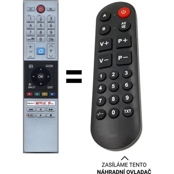 Dálkový ovladač Toshiba CT-8533 náhradní dálkový ovladač pro seniory