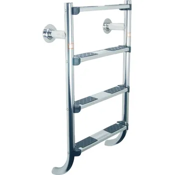 Bazénové schůdky Nerezový žebřík dvoudílný se stupni Luxe, 3 stupně - spodní díl; AISI 316