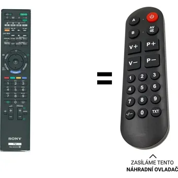 Dálkový ovladač Sony RM-ED030 náhradní dálkový ovladač pro seniory