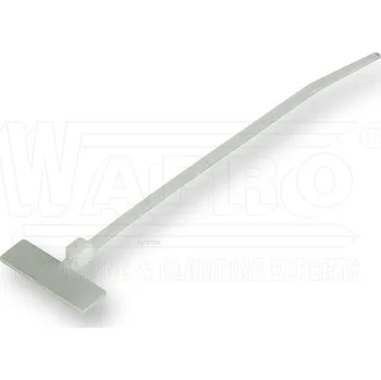 Organizace kabelů WAPRO Pásek vázací 110x2,5 s popisovacím štítkem bílá (100ks) WPR505