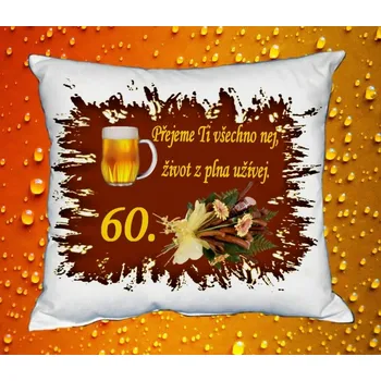 Polštář Polštář narozeniny MUŽI 60 let I
