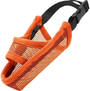 Náhubek pro psa Prodyšný náhubek pro psy - oranžový,M