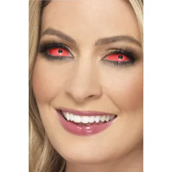 Kontaktní čočky Certifikované šestiměsíční kontaktní čočky nedioptrické, červené 84091541.S12