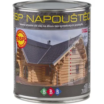 Olej na dřevo BBB barvy BSP napouštěcí olej na dřevo 0,9 L Bezbarvý