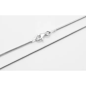 Řetízek Dámský stříbrný řetízek hádek flexibilní 61334F 50cm