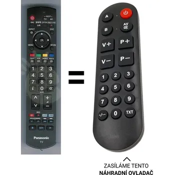 Panasonic EUR7737Z60, EUR7737Z6O náhradní dálkový ovladač pro seniory