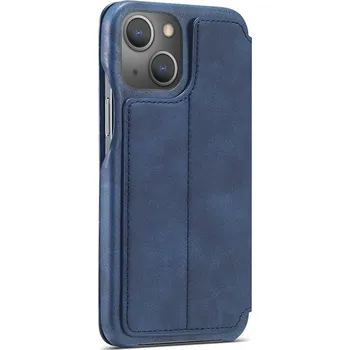 Pouzdro na mobilní telefon Pouzdro LC.IMEEEKE pro Apple iPhone 15 - stojánek - umělá kůže - tmavě modré