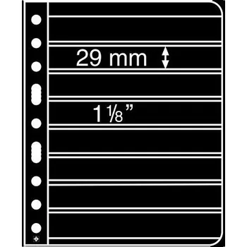 Obal pro sběratelský předmět Leuchttrum list VARIO 8S - černý (bal. 5 ks)
