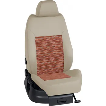 Potah sedadla Autopotahy Volkswagen TOURAN / od r.2015->, 7 Míst 5 dveří, Comfort Line, STANDARD > OR 0364 (OR 0364 / Béžový bok)