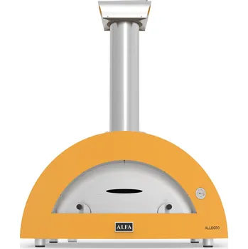 Příprava pizzy Alfa forni - 5 pizze wood žlutá + doprava zdarma