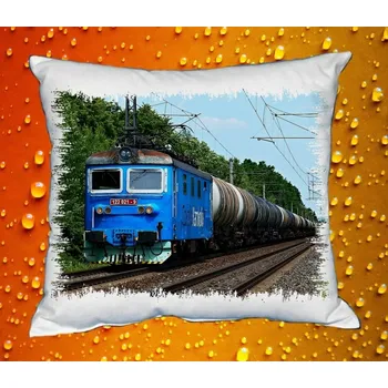 Dekorativní polštářek Polštářek s lokomotivou 122 021-9