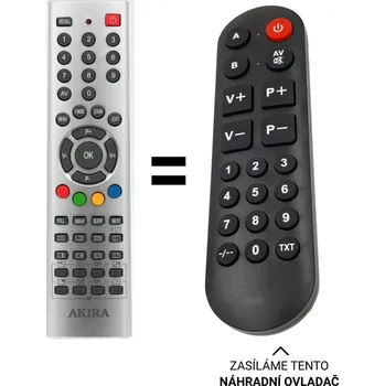 Changhong LT-2088E LT-2618 náhradní dálkový ovladač pro seniory.