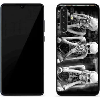Pouzdro na mobilní telefon Gelový kryt mmCase na mobil Huawei P30 Pro - kostlivci