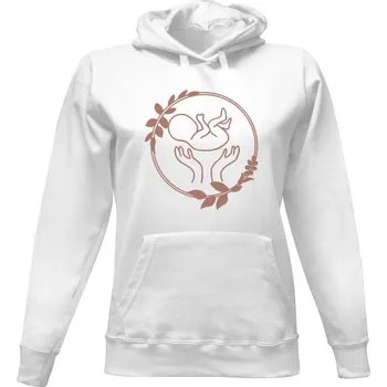 Dámská mikina Dámská mikina s kapucí s potiskem Symbol péče a zrození dámské