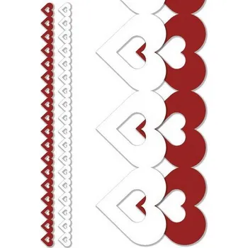 Optys Papírová bordura Srdce