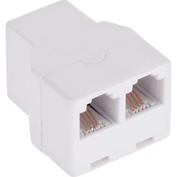 Elektrická zásuvka Telefonní redukce 6P4C zásuvka - 2 x 6P4C zásuvka