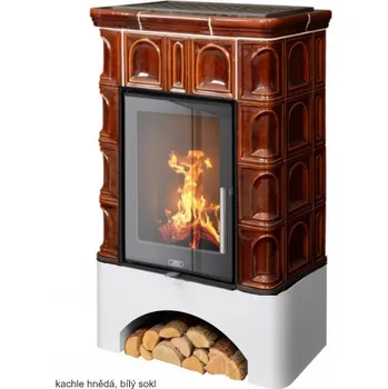 Krbová kamna ABX, spol. s.r.o. ABX BRITANIA K kachlová kamna, 3,5-9kW, hnědá