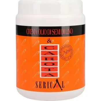 Vlasová regenerace Serical Crema Olio Di Semi Di Lino Carota maska na vlasy s mrkvovým extraktem 1000ml Pettenon Cosmetics SPA SB Italy