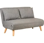 Hanah Home Rozkládací dvoumístná pohovka FOLDE světle šedá 120 cm