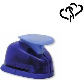 Děrovačka Ozdobná děrovačka 2 spojená srdíčka 22 mm - ozdobné raznice, děrovačky, razidla