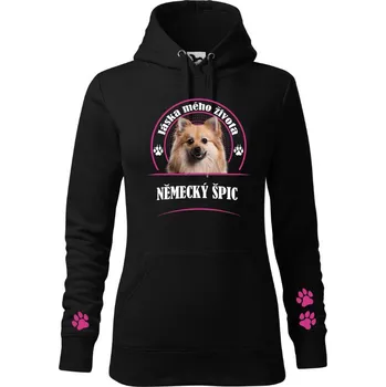 Dámská mikina STRIKER Dámská mikina Německý špic Barva: Černá, Velikost: XL