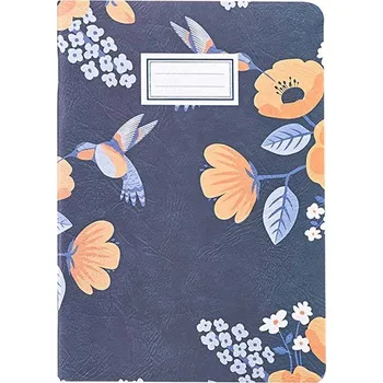 Zápisník Ancor Sešit Flowers A5 48 listů, 90 g/m² Flowers modrý čtverečky