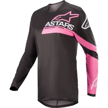 Moto dres dres STELLA FLUID CHASER 2022, ALPINESTARS , dámský (černá/růžová fluo) - XL