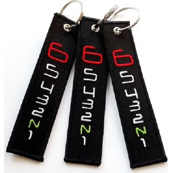 Textilní klíčenka - rychlosti