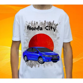 Pánské tričko tričko Honda City 140 (triko s osobním autem)